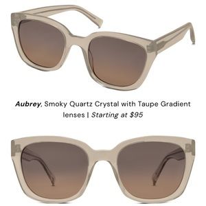 Warby Parker Aubrey Smokey Quartz Crystal Sunglasses